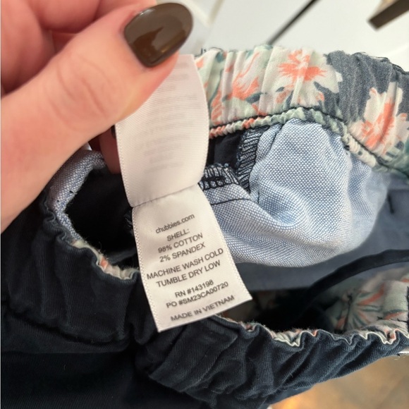 Chubbies Mens Pants Size Medium Navy Blue Stretch Cotton Chino - Picture 6 of 7